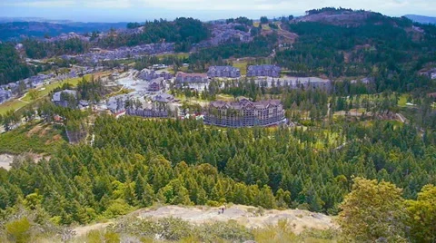 Wide Angle Bear Mountain, Tilt Shot from Mt. Finlayson Stock-Footage 38794994