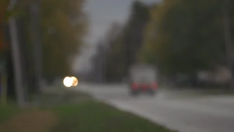 Wide Angle Carson Road Overcast  Stock Footage 92678769