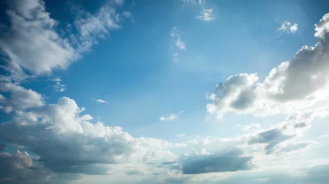 Wide angle clouds time lapse Stock Footage 40272323