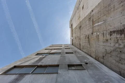 Wide-angle Conceptual Image - Concrete Jungle Stock Photos