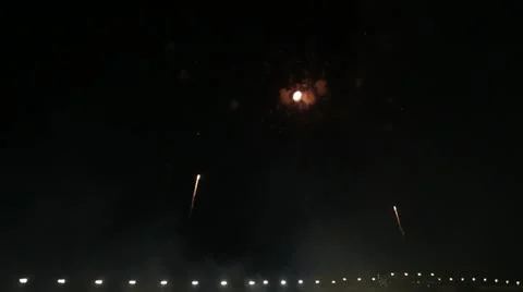 Wide angle fireworks 스톡 동영상 11367442