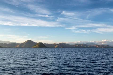 Wide angle of Komodo Stock Photos