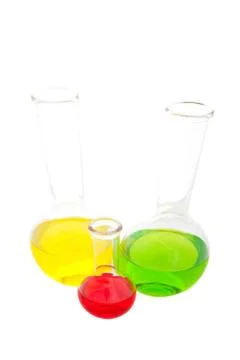 Wide angle lab glass Stock Photos