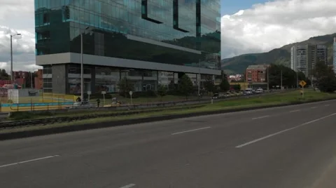 Wide Angle to Low Angle Shot of Pacific Rubiales Tower Stock Footage 45237057
