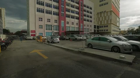 Wide Angle to Low Angle Shot of Gleneagles Penang Stock Footage 48137880