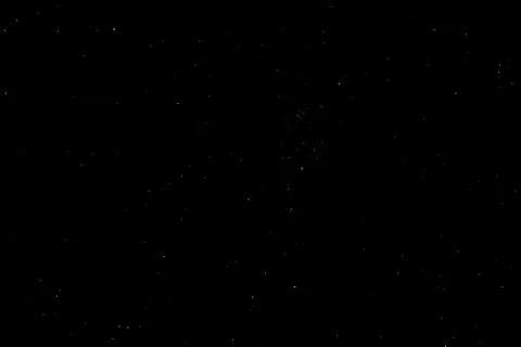 A wide angle minimalist shot of the black sky full of stars at night Stock Photos