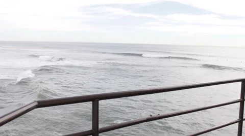 Wide Angle of Ocean from the Ship Stock Footage 46970050