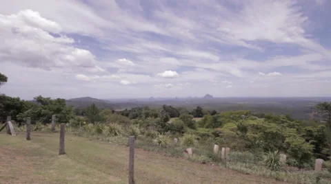 Wide angle pan of a tropical location 库存影片 33793033