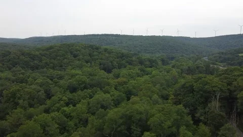 A Wide Angle Panning View of the Hills in the Summer Stock Footage 158884387