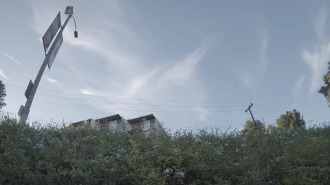 Wide Angle Pans down to Echo Park Stock Footage 101426011