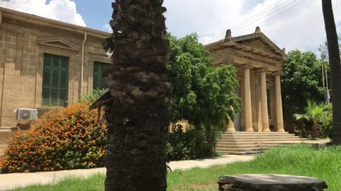 Wide Angle of Saint Anthony Elementary School in Nicosia Stock Footage 90548978