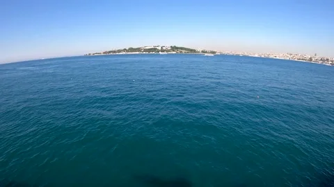 Wide angle sea view  4 K Stock Footage 237514392