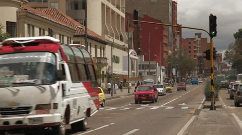 Wide Angle Shot of 7th Avenue Video stock 42269260