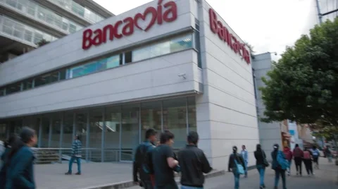 Wide Angle Shot of Bancamia Tower Video stock 42268099