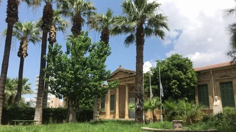 Wide Angle Shot of St Anthony Elementary School Stock Footage 90526812