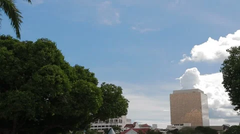 Wide Angle Tilt Down Shot of Penang's Milennium Monument Stock Footage 48135892