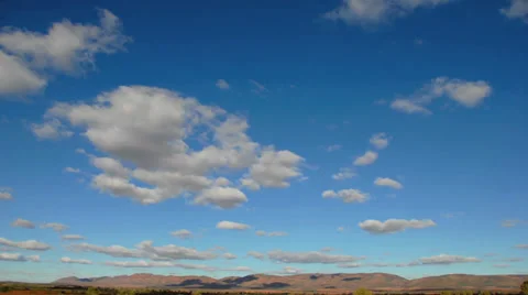 Wide Angle time-lapse of clouds over the Flinders Ranges, Australian Outback Stock Footage 29788774