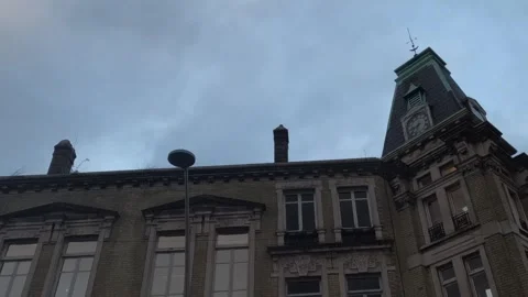 A Wide Angle Time Lapse of Leyton Town Hall Stock Footage 323818944