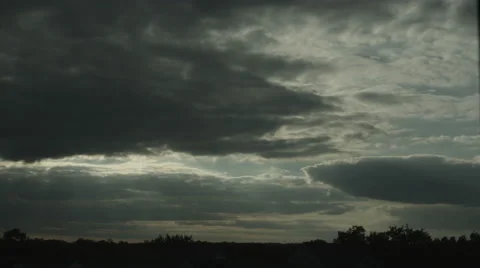 Wide angle time lapse shot of clouds evolving and swirling Video stock 50023459