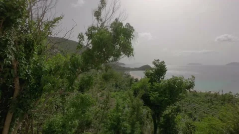 WIDE ANGLE TIMELAPSE DESERTED PRIVATE BEACH TORTOLA BVI VIRGIN ISLANDS Stock Footage 143200960