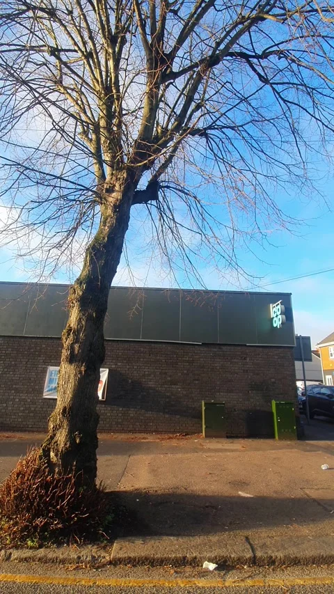 Wide Angle Vertical Footage of British Urban City Streets During Car Drive Vídeos de archivo 327448701