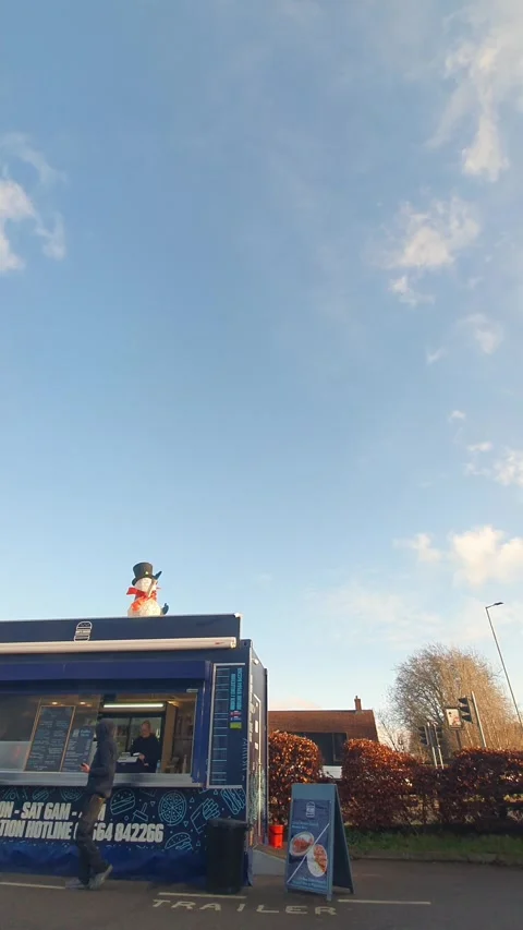 Wide Angle Vertical Footage of British Urban City Streets During Car Drive Stock-Footage 327453785