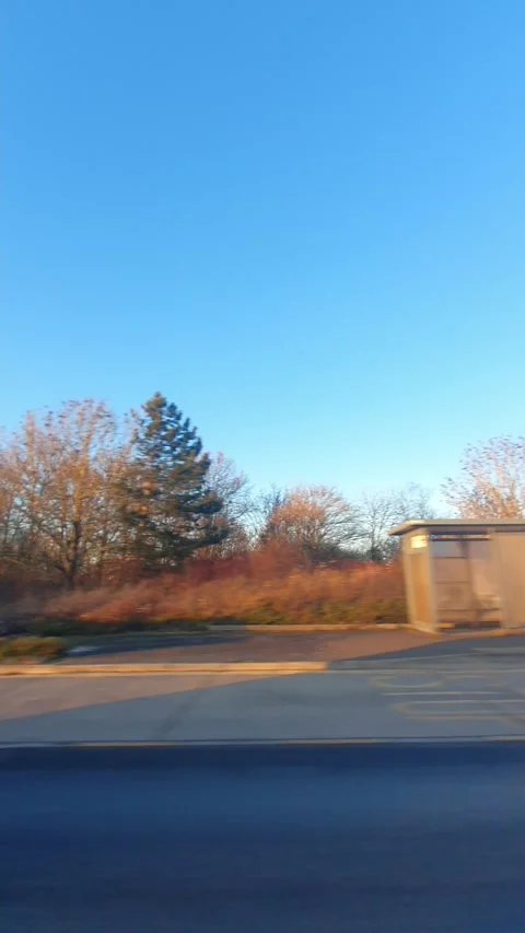 Wide Angle Vertical Footage of British Urban City Streets During Car Drive Vídeo Stock 327458445