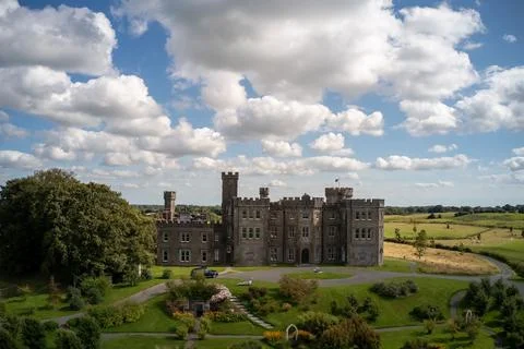 Wide-Angle View of Killua Castle on a Sunny Summer Day Stock Photos