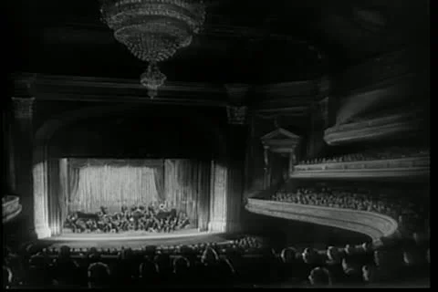 Wide angle view of orchestra performing in theater 스톡 동영상 11356067