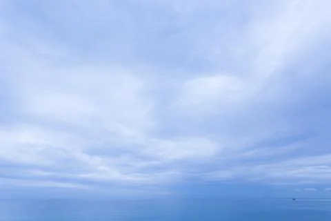 Wide Angle View of Smooth Early Evening Sky Stock Photos