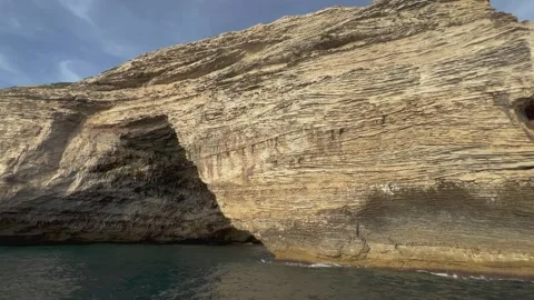 Wide angle view of st antoine cave in corsica island Stock Footage 279434778