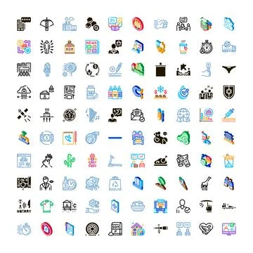 Wide array of diverse business and communication icon collection Stock Illustration