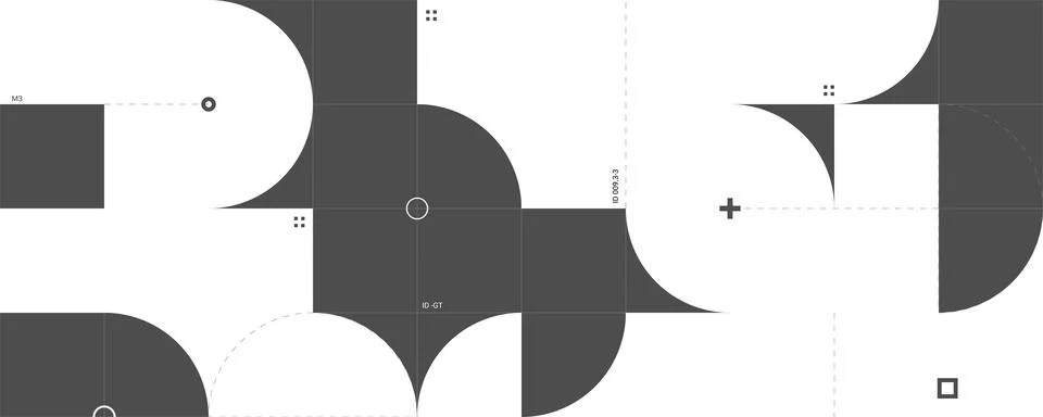 Wide background with geometric pattern. Graphic data visualization. Stock Illustration