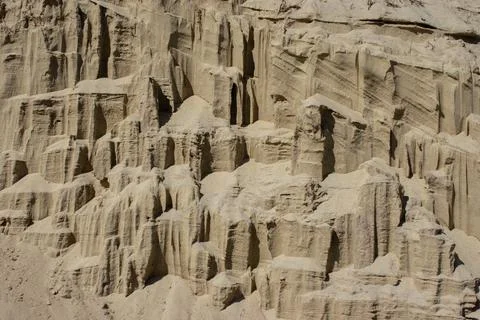 Wide background with multiple layers of sand Stock Photos