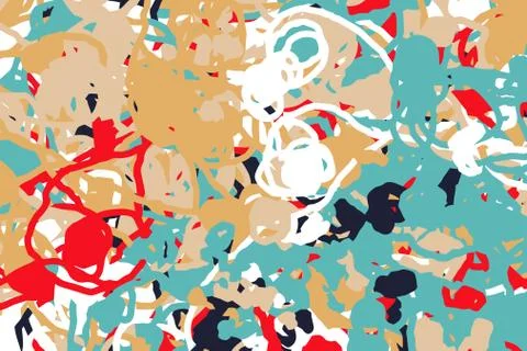 Wide background with paint daub - vector illustration Illustrazione stock