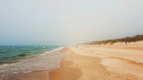 Wide beach 스톡 사진