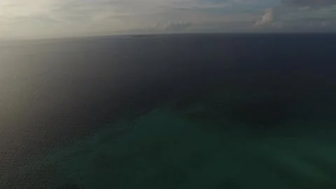 Wide Blue Sea Stock Footage 218344481