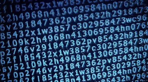 Wide Bottom Light Blue Digital Line Numbers HD Loop Stock Footage 57216514
