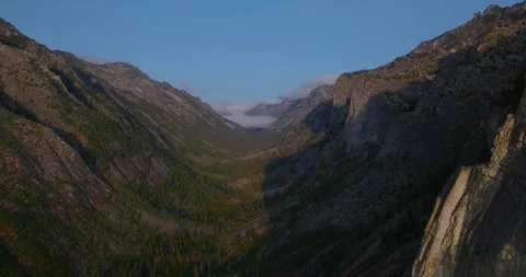 Wide Canyon Landscape in Bitterroot National Forest Stock Footage 331923062