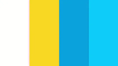 Wide colored blocks slide across green screen for transitions 스톡 동영상 331766556