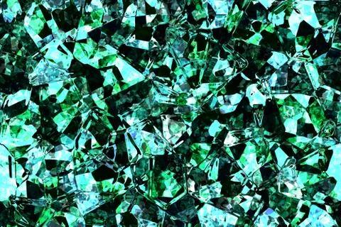 Wide continuous crystal glass pattern Stock Illustration