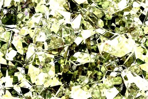 Wide continuous crystal glass pattern Stock Illustration