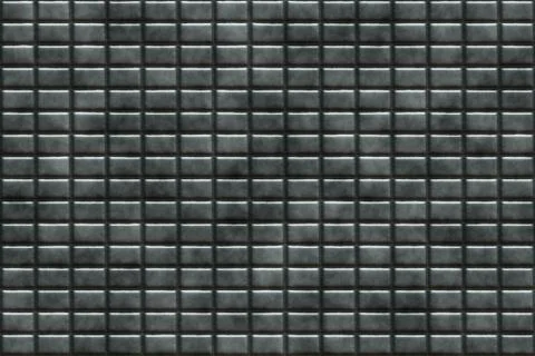 Wide continuous pattern of  metal tiles 스톡 일러스트