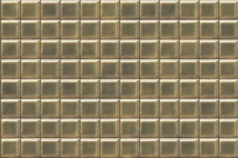 Wide continuous pattern of  metal tiles Stock Illustration