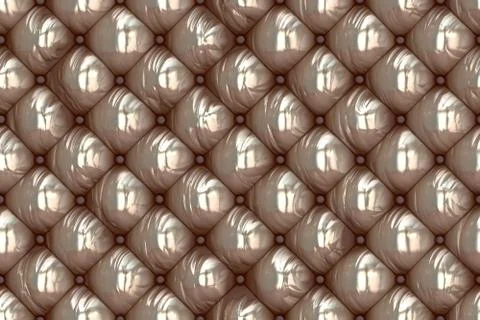 Wide continuous pattern of  quilting leather Stock Illustration
