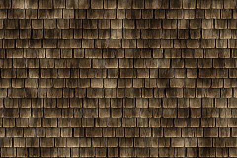 Wide continuous  wooden roofs pattern Stock Illustration
