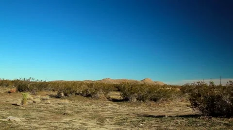 WIDE DESERT PAN Stock Footage 982123