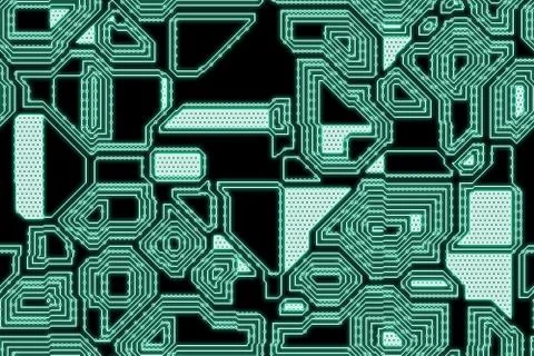 Wide   electronic high tech circuit background Stock Illustration