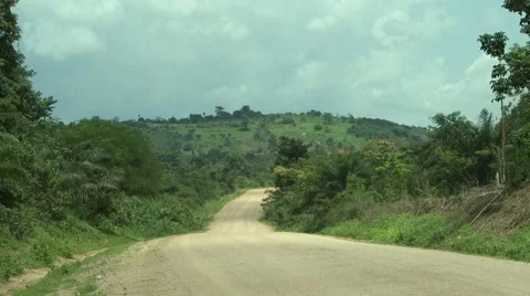 WIDE ON EMPTY PAKRO DIRT ROAD Stock Footage 58930636