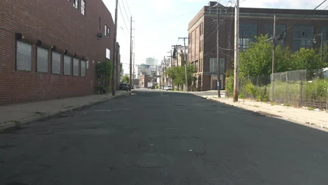 Wide Empty st Newark New Jersey Stock Footage 158105449
